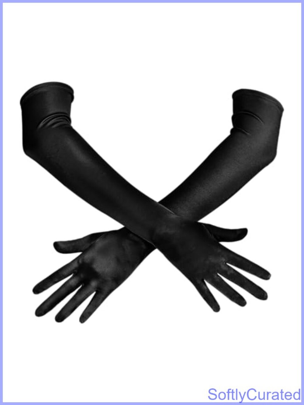 Satin Opera Gloves Elbow Length 1920s Flapper Costume Accessory